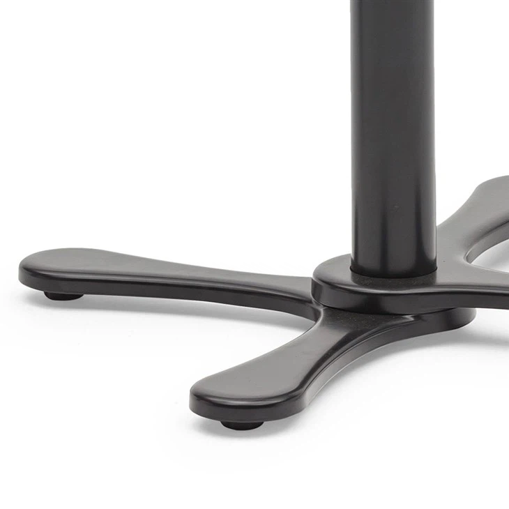 Restaurant Furniture Black French Bistro Table Legs Flip Top 4 Legs