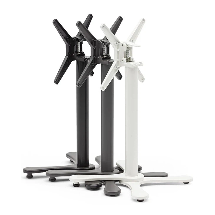 Restaurant Furniture Black French Bistro Table Legs Flip Top 4 Legs