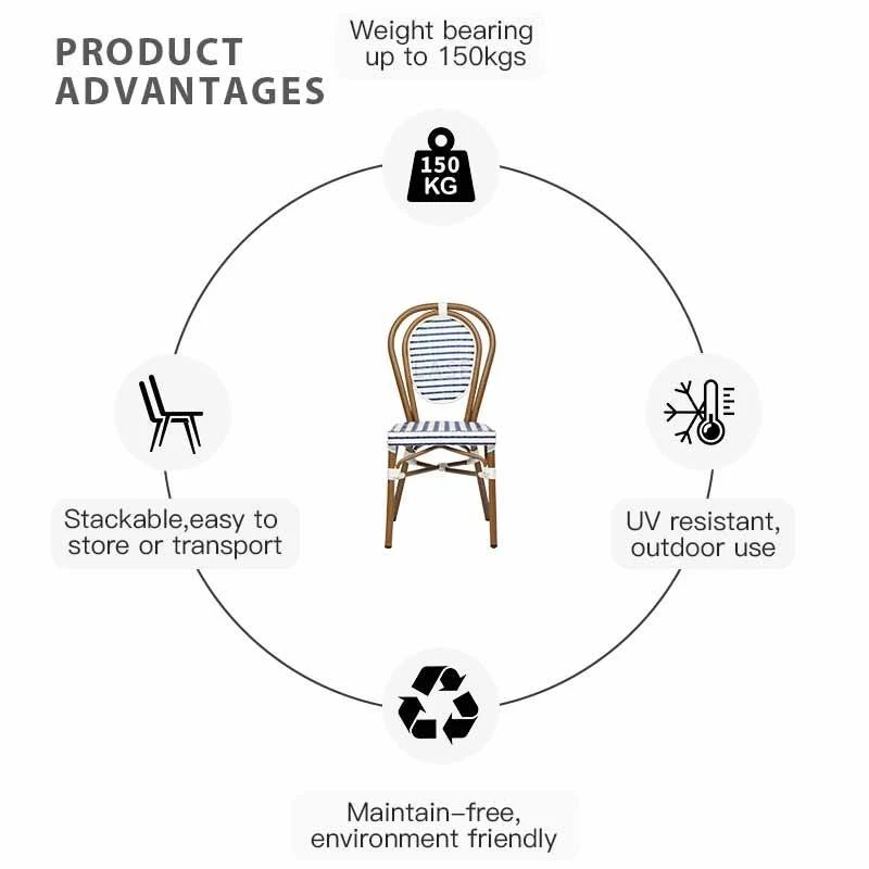 Outdoor Commercial French Bistro Chairs price