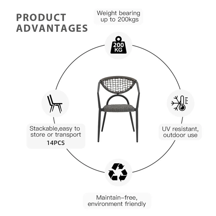 Outdoor Rope Dining Side Chair