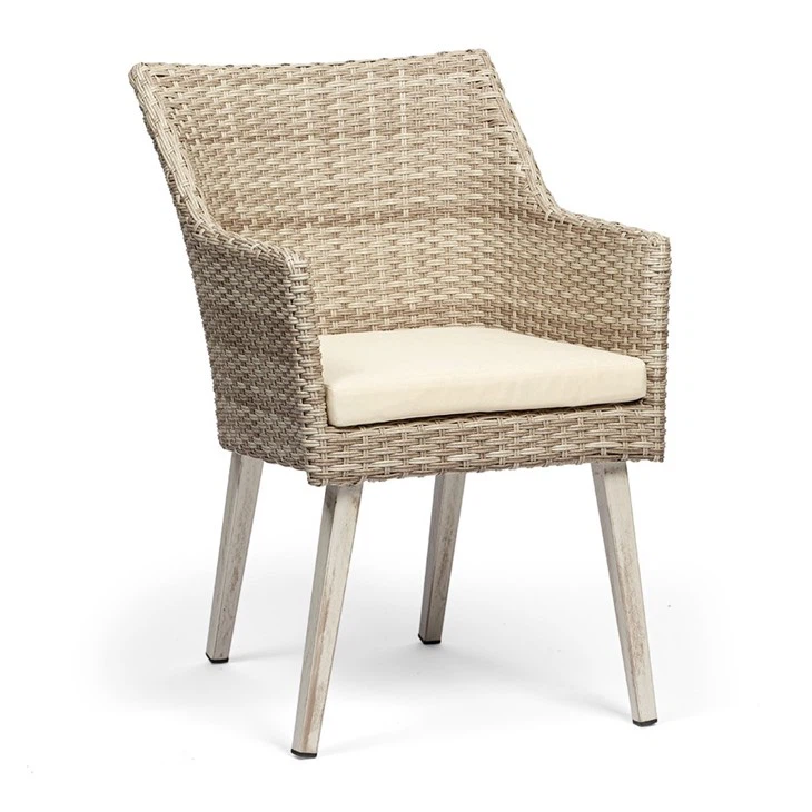 Rattan Wedding White Outdoor French Bistro Chair