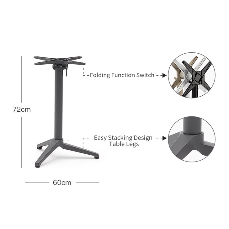 Three Leg FlipTable Aluminium Base