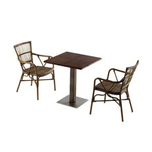 Rattan-Bambus-Stühle, Tischmöbel, Esszimmer-Set