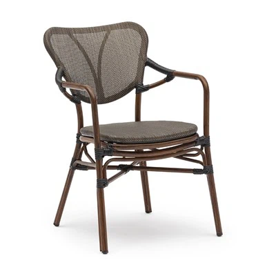 Textilene-Terrassen-Esszimmerstuhl für den Außenbereich